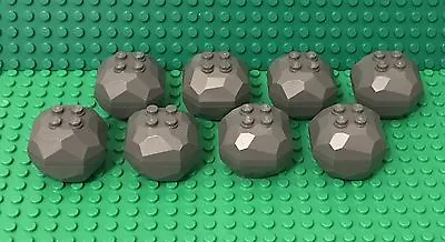 Lego 8 City Dark Bluish Gray Rock Boulder / Complete With Top And Bottom Parts • $8.99