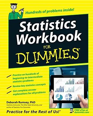 Statistics Workbook For Dummies • $4.22