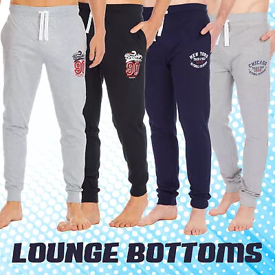 Mens Pyjama Trousers Activewear Sleep Bed Pants Nightwear Lounge Cotton S - XXL • £10.99