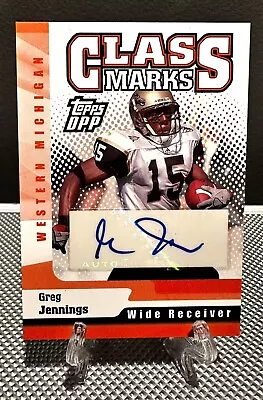 2006 Topps DPP GREG JENNINGS Rookie Auto Draft Class Marks🔥Green Bay Packers • $15