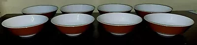 (8) Mikasa Mediterrania EXPRESSO BROWN 6  Coupe Cereal Bowls • $38