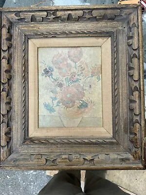 Vincent Van Gogh Very Old Ca.1910-1920 (?) Framed Sunflower Painting Print • $300