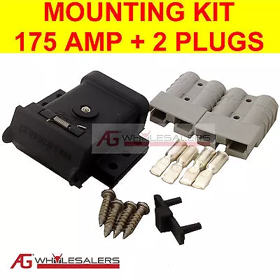 $43.50 • Buy Anderson Plug Mounting Kit 175a & 2 Plugs Mount System Cover Dust Cap External