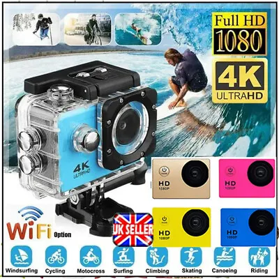 £12.72 • Buy LCD Full HD 1080P DV DVR Action Camera Sports Cam Underwater 30M Camcorder UK