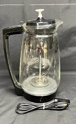 Vintage Sunbeam Coffeemaster Percolator 12 Cup Working Missing Part SEE PICS • $18