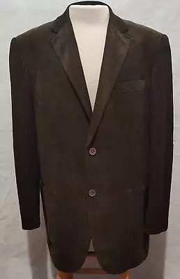 $50 • Buy INSERCH Limited Edition Blazer Style ITALY. Brown Corduroy Look.  Fully Lined. S