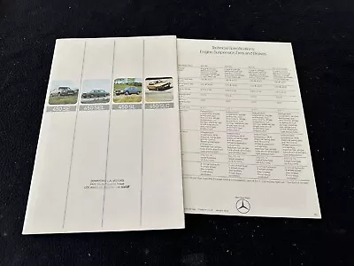 1973 Mercedes Benz S-class 450 Brochure W116 450SEL W107 450SL SL 450SLC Catalog • $29.98