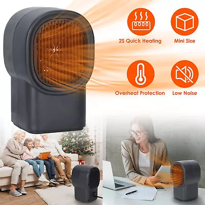 500W Portable Electric Space Heater Mini Heater Fan Heater Personal Small Heater • $16.88