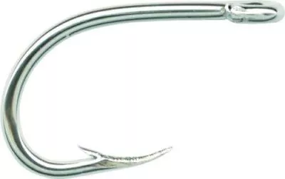 50 Mustad Siwash OPEN EYE Nickel Fish Hooks Size 6/0 • $15.80