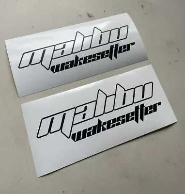 Malibu Wakesetter 10  Ski Wakeboard Boat SET OF 2 Vinyl Decal Sticker • $12.64