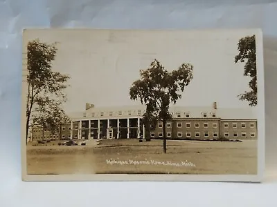 Antique Real Photo Michigan Masonic Home Alma Mich MI Postcard Handwritten RPPC • $3.50