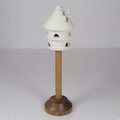 1/12th Scale Dovecote + Dove UK Hand Turned Wood Height 16cm/6.25  • £8.99