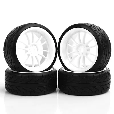 £11.33 • Buy RC 4X On-Road Tires&Wheel Hex 12mm For 1/10 HPI HSP Tamiya Kyosho RC Drift Car