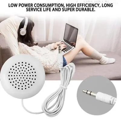 NEW Pillow Speakers Pair Stereo Mini 3.5mm Plug For Mobile MP3 Tablet US  T • $1.62