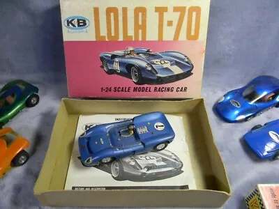 1/25 Scale 1966 Vintage K&b Lola T-70 Metallic Blue Slot Car W/box+extras • $120