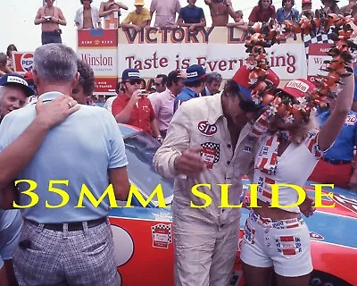 35mm Slide - Richard Petty With Miss Winston Daytona 500 Victory Nascar #vv19 • $9.99