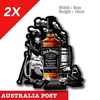 Jack Daniels Logo Whiskey Barrel Fridge Bar  Decal  Stickers • $7.15