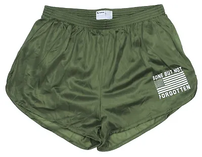 Olive Drab Nylon Soffe Ranger Panties Gone But Not Forgotten Flag - Men's Small • $18.95