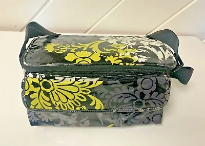 Vera Bradley Retired Baroque Pattern Cooler/Lunch Bag Vinyl  Grey/Green/Black • $13.99