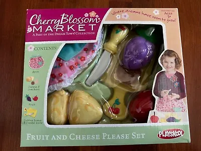 NEW Playskool Cherry Blossom Market Pretend Play Food Fruit & Cheese Please Set • $20