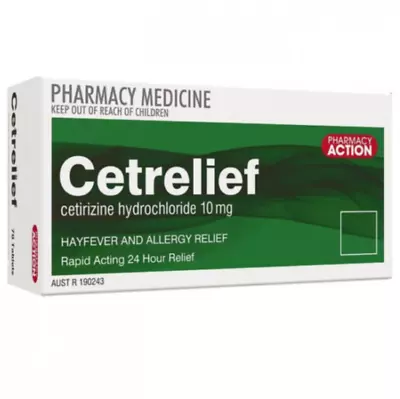 Cetrelief *140 Tablets* Same As Zyrtec - Cetirizine 10mg Exp. 01/2026 • $19.99