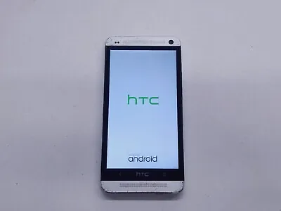 HTC One M7 (HTC6500L)  Silver (Verizon) Cracked Spotty Touch Check IMEI? - 60590 • $14.99