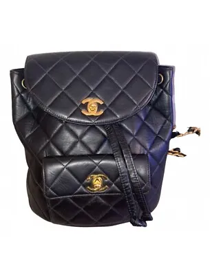 Chanel Vintage Classic Quilted Lambskin Backpack • $5000