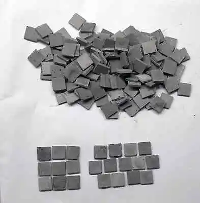 Approx 500 X 1/35 Scale 8.5 X 8.5 (12  X 12 ) Grey Slabs Diorama Accessories • £9.99