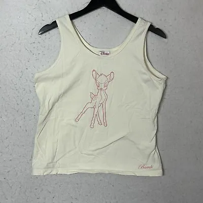 DISNEY Bambi Tank Top TEE Sz L • $8