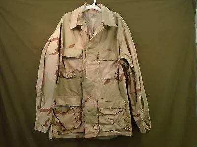 US Military 3 Color Desert Uniform DCU Coat Shirt Twill Medium Long 1991 85-U • $29.95