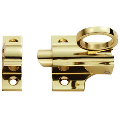 Sprung Fanlight Window Catch 33mm Fixing Centres Polished Brass Loft Window • £21.99