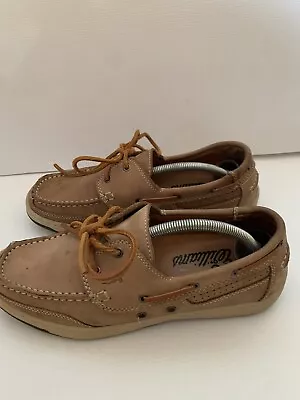 R M Williams Men Suede Leather Boat Shoes Size 8  • $60