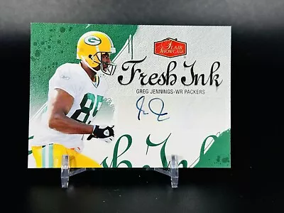 2006 Flair Showcase Fresh Ink #FIGJ Greg Jennings Auto Green Bay Packers • $10.96