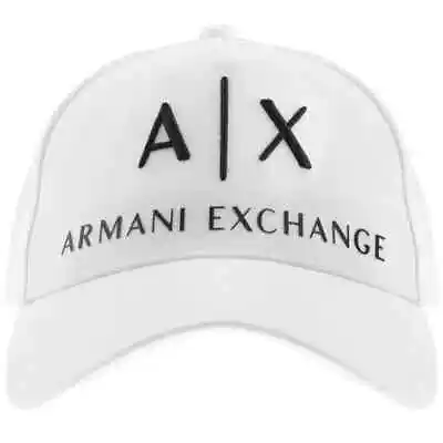 EMPORIO ARMANI Exchange EA7 WHITE CLASSIC LOGO CAP AUTHENTIC Strapback • £42.99