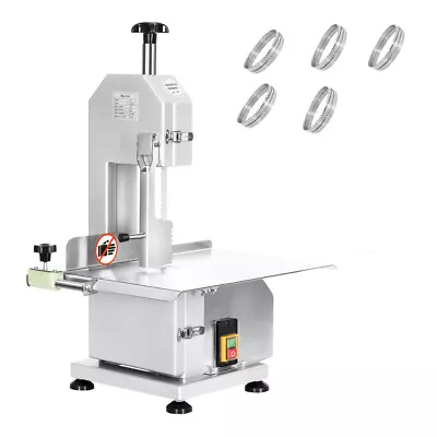 750W Commercial Bone Saw Machine Electric Frozen Meat Bone Cutter 5 Saw Blades • $353.69