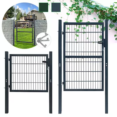 Security Metal Garden Fence Gate Single Leaf Door Side Pathway Entrance Yard • £153.32