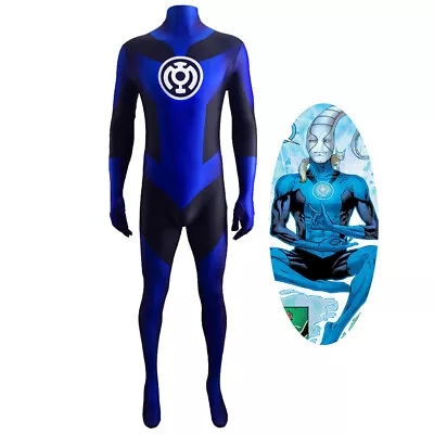 Green Lantern Blue Lantern Corps Cosplay Costume Bodysuit For Kids Adult Men • $63.89