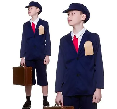 £12.95 • Buy WW2 School Boy 1940s World War 2 40s Fancy Dress Costume Book Day Wartime EB4136