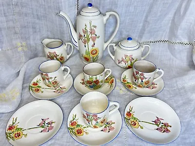 Hand Painted Tea Set  - Made In  Japan - Vintage - 13 Pieces - 1950’s • $22