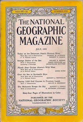 National Geographic-JULY 1952-PLAYING 3000 GOLF COURSES IN FOURTEEN LANDS. • £10