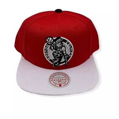 Mitchell & Ness Boston Celtics Cardinal Red 2 Tone Adjustable Snapback Hat Cap • $34.99