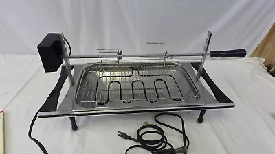 Vintage West Bend Indoor Electric Broiler ROTISSERIE Grill. # 5414 Hearth • $47.99