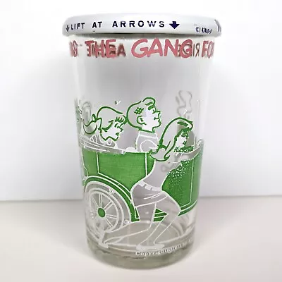 VTG Welch's Archie Green Jelly Glass W/ Lid  Taking The Gang For A Ride  1971 • $24.99