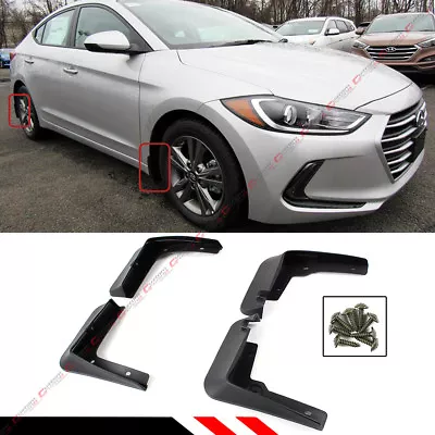 For 2017-2020 Hyundai Elantra Sedan 4 Pcs Front & Rear Splash Guard Mud Flap Set • $22.99