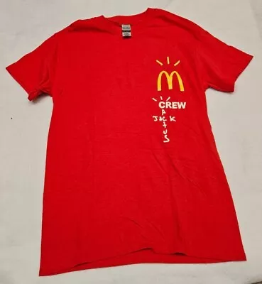 Travis Scott & McDonald's Cactus Jack Red Crew T-Shirt SMALL - BRAND NEW • $14.40