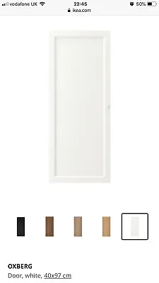 1x Single Ikea Oxberg Door White 40 X 97cm For Billy Bookcases • £29.90