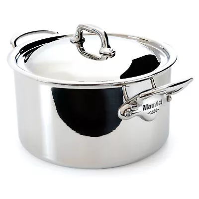 Mauviel M'Cook 1.9 Qt. Stainless Steel Stewpan & Lid • $239.95