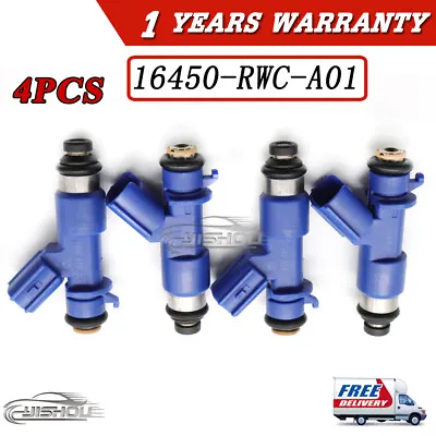 16450-RWC-A01  4PCS Fuel Injector For Honda Civic 1.6L 2.0L FJ983 16450RWCA01 • $60.96