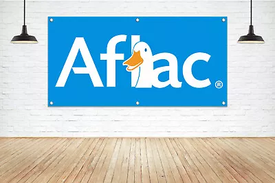 For AFLAC Insurance Branding Vinyl Banner Sign Coverage Office Broker Agency New • $34.99