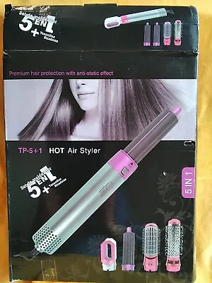 £4.99 • Buy READ 5-In-1 Hot Air Styler / Curling Tong Hair Styler Complete Set - PAT Tested